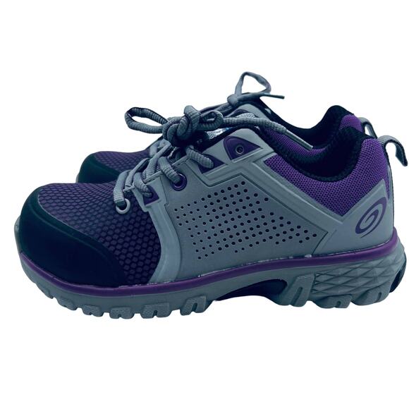 Nautilus Safety Footwear Zephyr CT Grey Purple Women's Size 4 D Wide New w Box - Picture 7 of 12